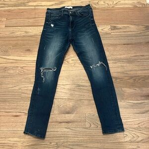 Flying Monkey distressed midrise skinny jeans 27
